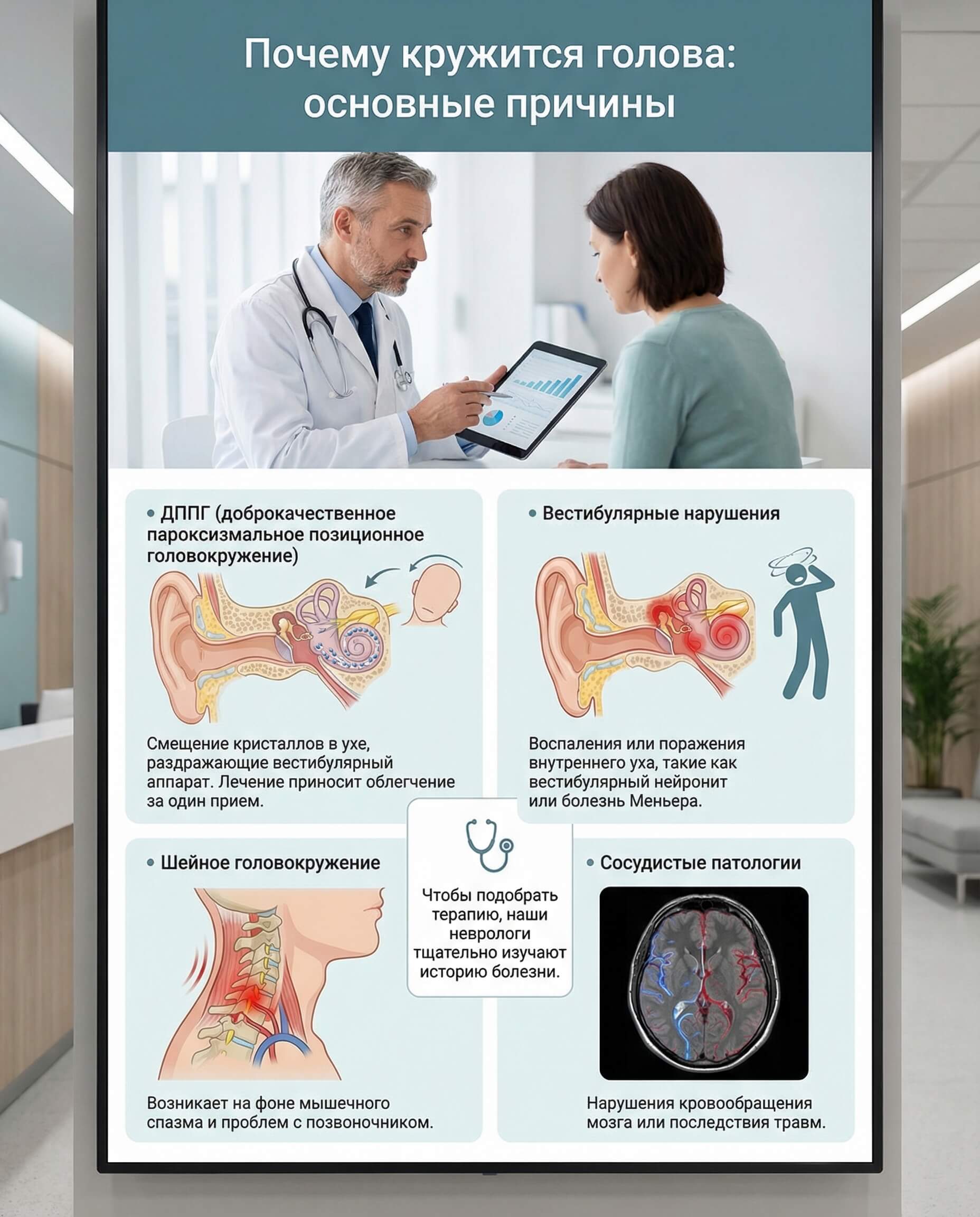 Почему кружится голова: основные причины